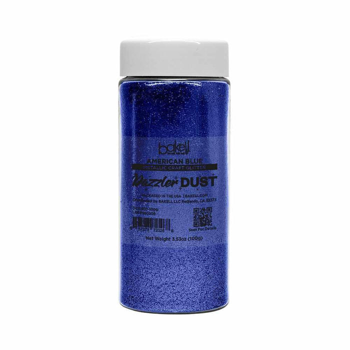 American Blue Ultrafine Metallic Craft Glitter Dazzler Dust | Premium Polyester Non-Toxic | Bakell-B2C_Dazzler Dust-bakell