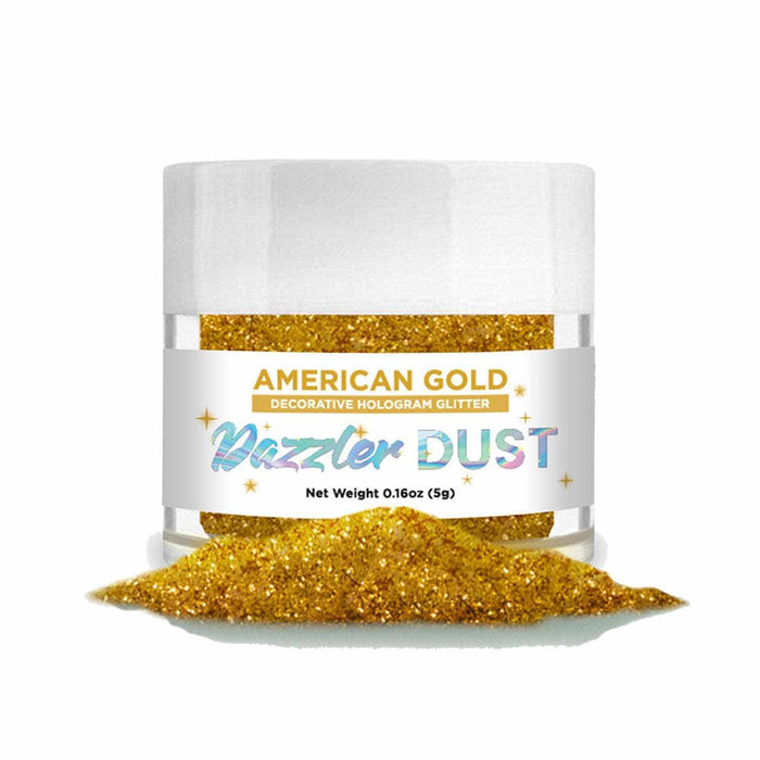 Edible American Gold Dazzler Dust | Gold Craft Glitter | Bakell