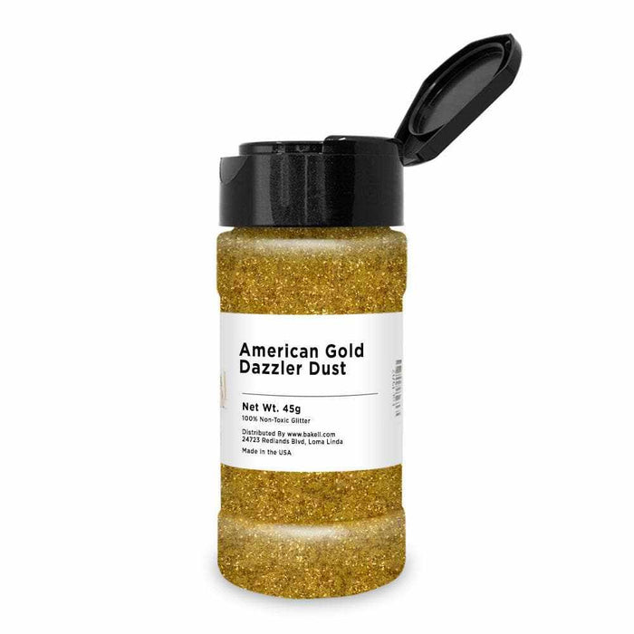 Edible American Gold Dazzler Dust | Gold Craft Glitter | Bakell