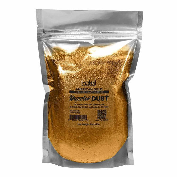 American Gold Ultrafine Metallic Craft Glitter Dazzler Dust | Premium Polyester Non-Toxic | Bakell-B2C_Dazzler Dust-bakell