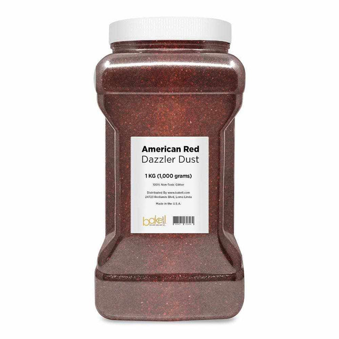 American Red Dazzler Dust | Edible Red Non-Toxic Glitter | Bakell