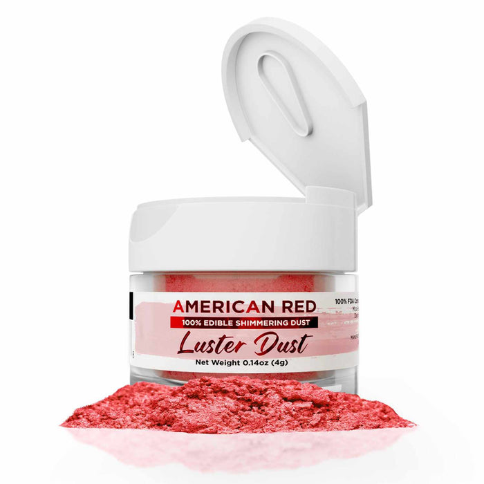 American Red Luster Dust Edible | Bakell-B2C_Luster Dust-bakell