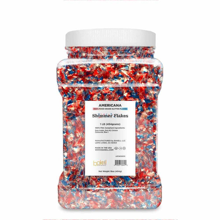 a pound of americana red white and blue themed edible decorations near me