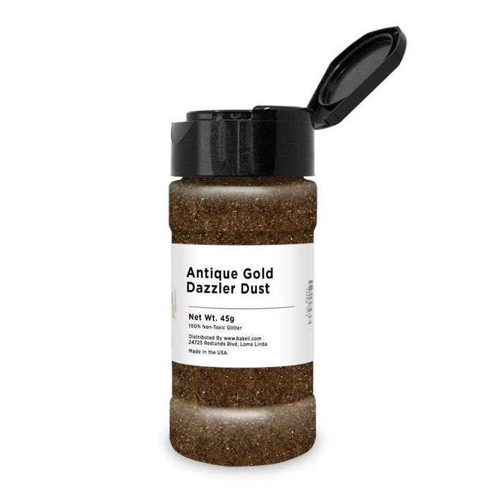 Antique Gold Edible Dazzler Dust | Gold Decorating Glitter | Bakell