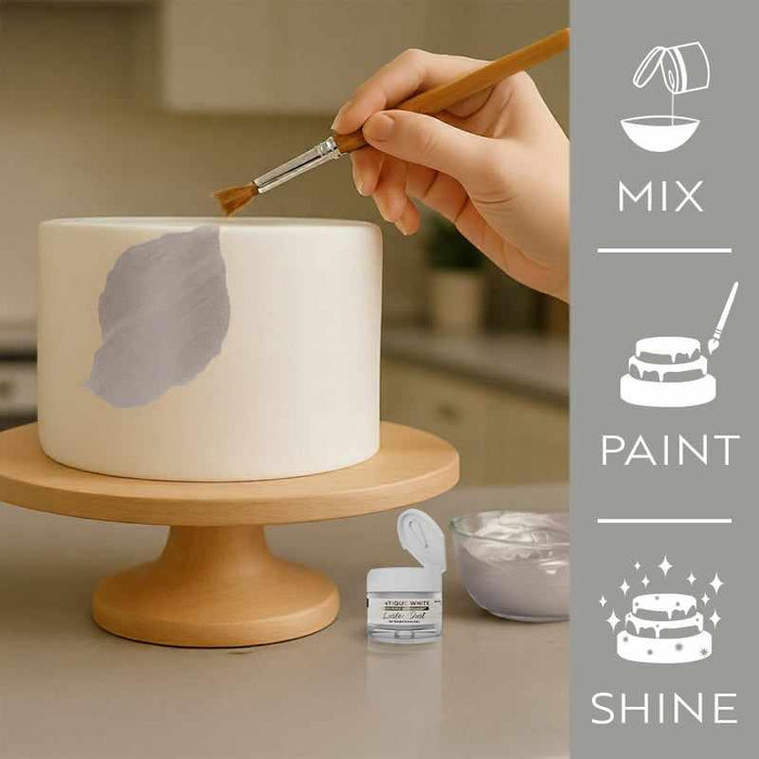 Antique White Luster Dust 4 Gram Jar-Google Feed_Luster Dust-bakell