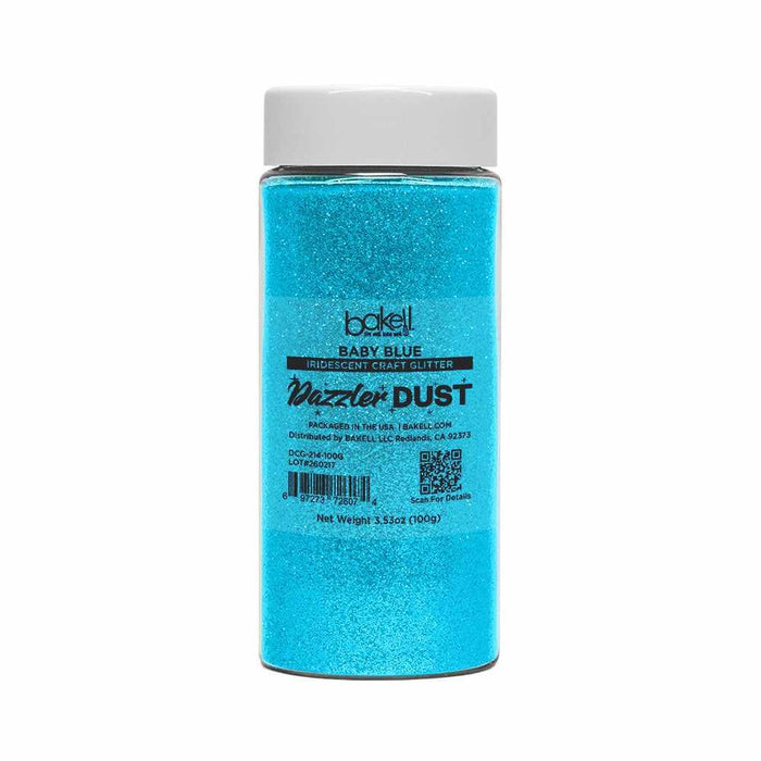 Baby Blue Ultrafine Iridescent Craft Glitter Dazzler Dust | Premium Polyester Non-Toxic | Bakell-B2C_Dazzler Dust-bakell
