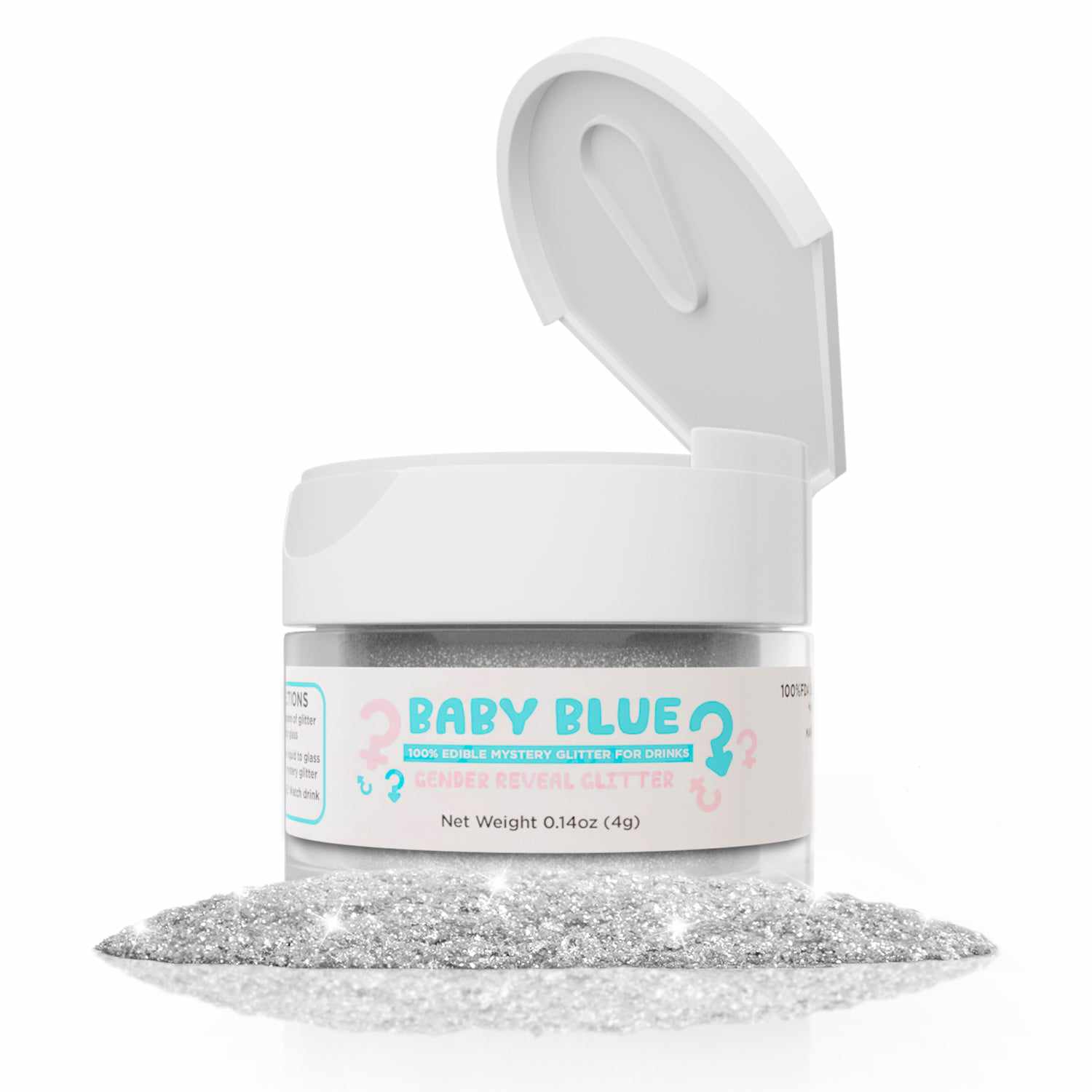 Baby Pink and Blue Color Changing Gender Reveal Set-Gender Reveal Glitter-bakell