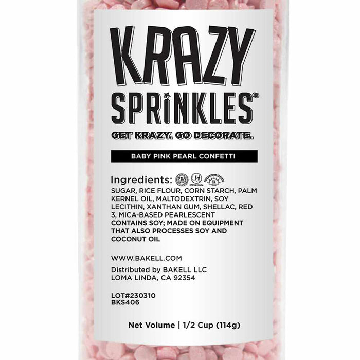 Baby Pink Pearl Confetti Sprinkles-Krazy Sprinkles_HalfCup_Google Feed-bakell