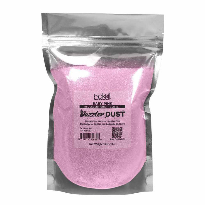 Baby Pink Ultrafine Iridescent Craft Glitter Dazzler Dust | Premium Polyester Non-Toxic | Bakell-B2C_Dazzler Dust-bakell