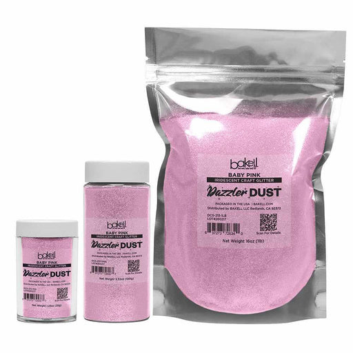 Baby Pink Ultrafine Iridescent Craft Glitter Dazzler Dust | Premium Polyester Non-Toxic | Bakell-B2C_Dazzler Dust-bakell