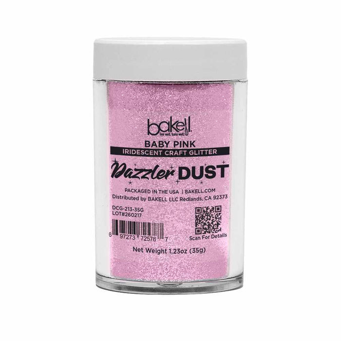 Baby Pink Ultrafine Iridescent Craft Glitter Dazzler Dust | Premium Polyester Non-Toxic | Bakell-B2C_Dazzler Dust-bakell