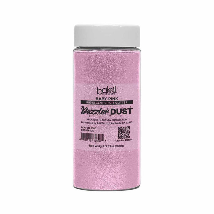 Baby Pink Ultrafine Iridescent Craft Glitter Dazzler Dust | Premium Polyester Non-Toxic | Bakell-B2C_Dazzler Dust-bakell