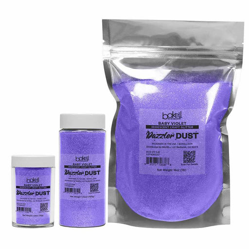 Baby Violet Ultrafine Iridescent Craft Glitter Dazzler Dust | Premium Polyester Non-Toxic | Bakell-B2C_Dazzler Dust-bakell