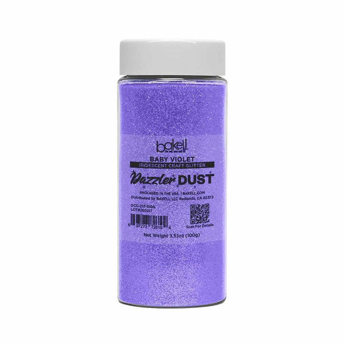 Baby Violet Ultrafine Iridescent Craft Glitter Dazzler Dust | Premium Polyester Non-Toxic | Bakell-B2C_Dazzler Dust-bakell