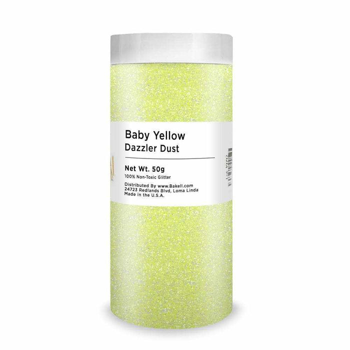 Yellow Glow In the Dark Dazzler Glitter Dust | Bakell® - Bakell.com