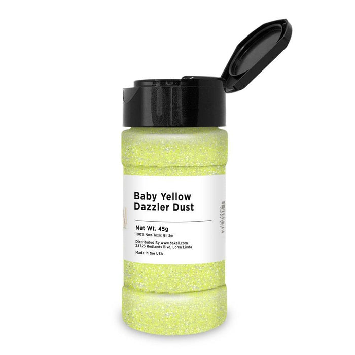 Yellow Glow In the Dark Dazzler Glitter Dust | Bakell® - Bakell.com