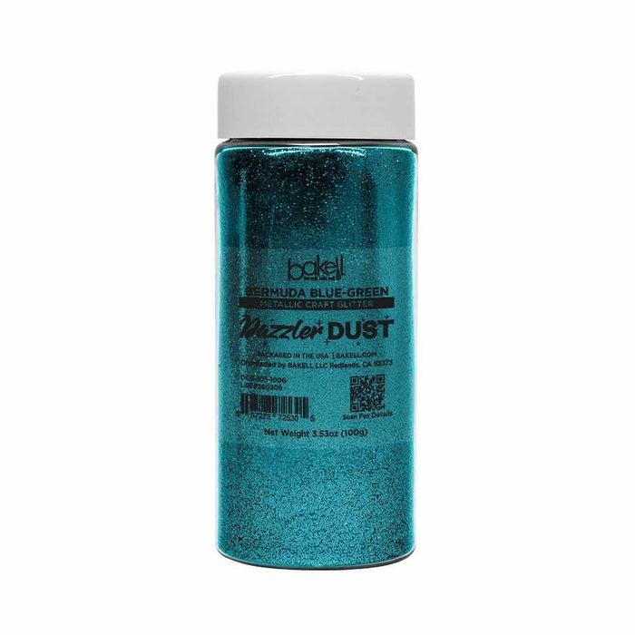 Bermuda Blue Ultrafine Metallic Craft Glitter Dazzler Dust | Premium Polyester Non-Toxic | Bakell-B2C_Dazzler Dust-bakell