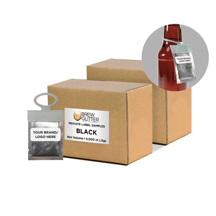 Buy Private Label Black Necker Hang Tag of Brew Glitter | Bakell