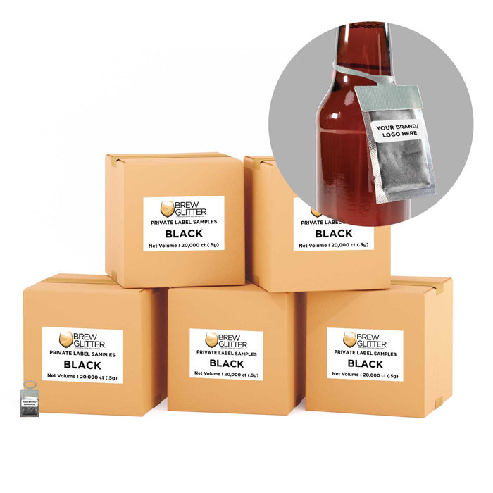 Buy Private Label Black Necker Hang Tag of Brew Glitter | Bakell