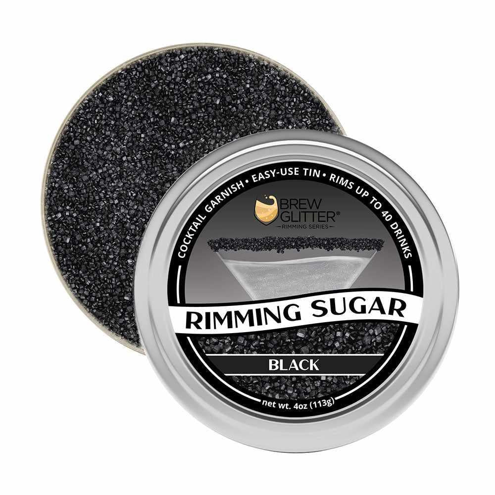 Black Cocktail Rimming Sugar | Bulk Sizes-Bulk_Rimming Sugar-bakell
