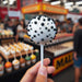 Cakepop covered in Black Pearl Krazy Sprinkles