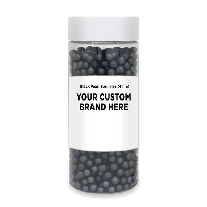 Black Pearl 4mm Beads Sprinkles | Private Label (48 units per/case) | Bakell