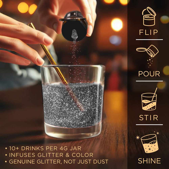 Black Shimmer Edible Glitter Dust for Drinks | Brew Glitter®-Brew Glitter_4G_Google Feed-bakell