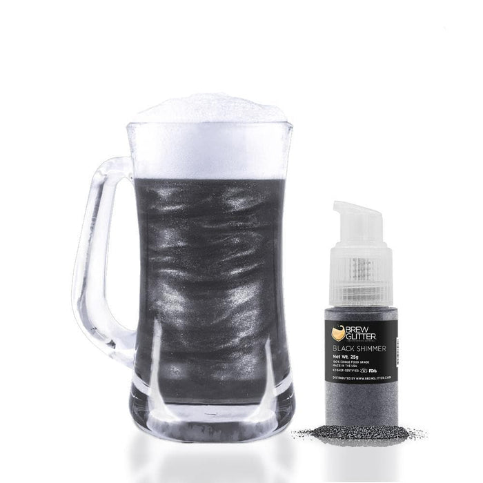 Black Shimmer Brew Glitter Spray Pump Wholesale | Bakell