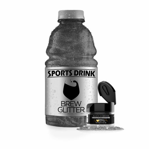 Black Shimmer Brew Glitter for Sports Drinks | Bakell