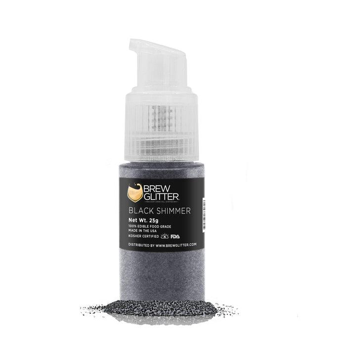 Black Shimmer Brew Glitter Spray Pump Wholesale | Bakell