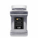 One-pound jar of black shimmer edible drink glitter with a white screw-top lid and Brew Glitter product label.