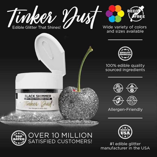 Black Tinker Dust® Glitter | Private Label-Private Label_Tinker Dust-bakell