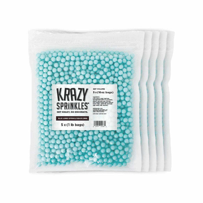 Blue 8mm Beads Sprinkle | Krazy Sprinkles | Bakell