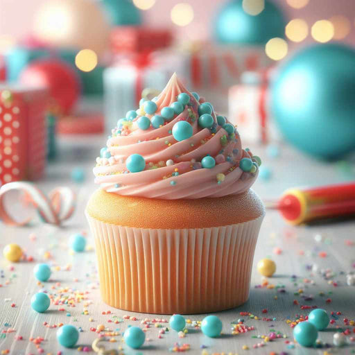 Cupcake covered in Blue Krazy Sprinkles