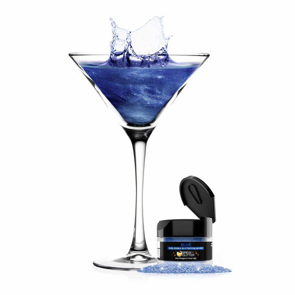 Blue Edible Glitter Dust for Drinks | Brew Glitter