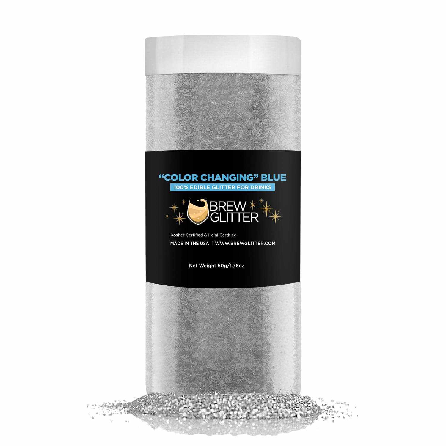 Blue Color Changing Edible Drink Glitter  | Bakell