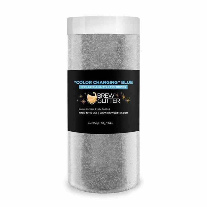 Bulk Size Blue Color Changing Glitter| Beverage Glitters | Bakell