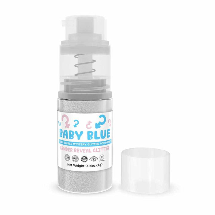 Blue Gender Reveal Beverage Glitter Mini Spray Pump - Wholesale-Wholesale_Case_Brew Glitter 4g Pump-bakell