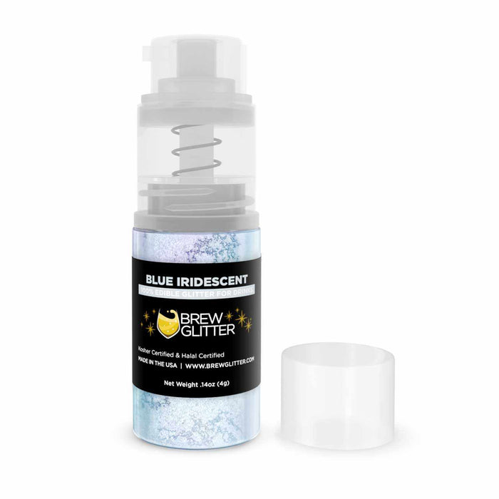 Blue Iridescent Edible Glitter Mini Spray Pump | Brew Glitter | Bakell