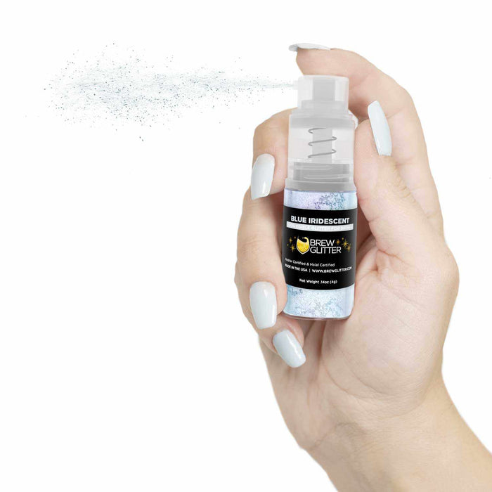 Blue Iridescent Beverage Glitter Mini Spray Pump - Wholesale-Wholesale_Case_Brew Glitter 4g Pump-bakell