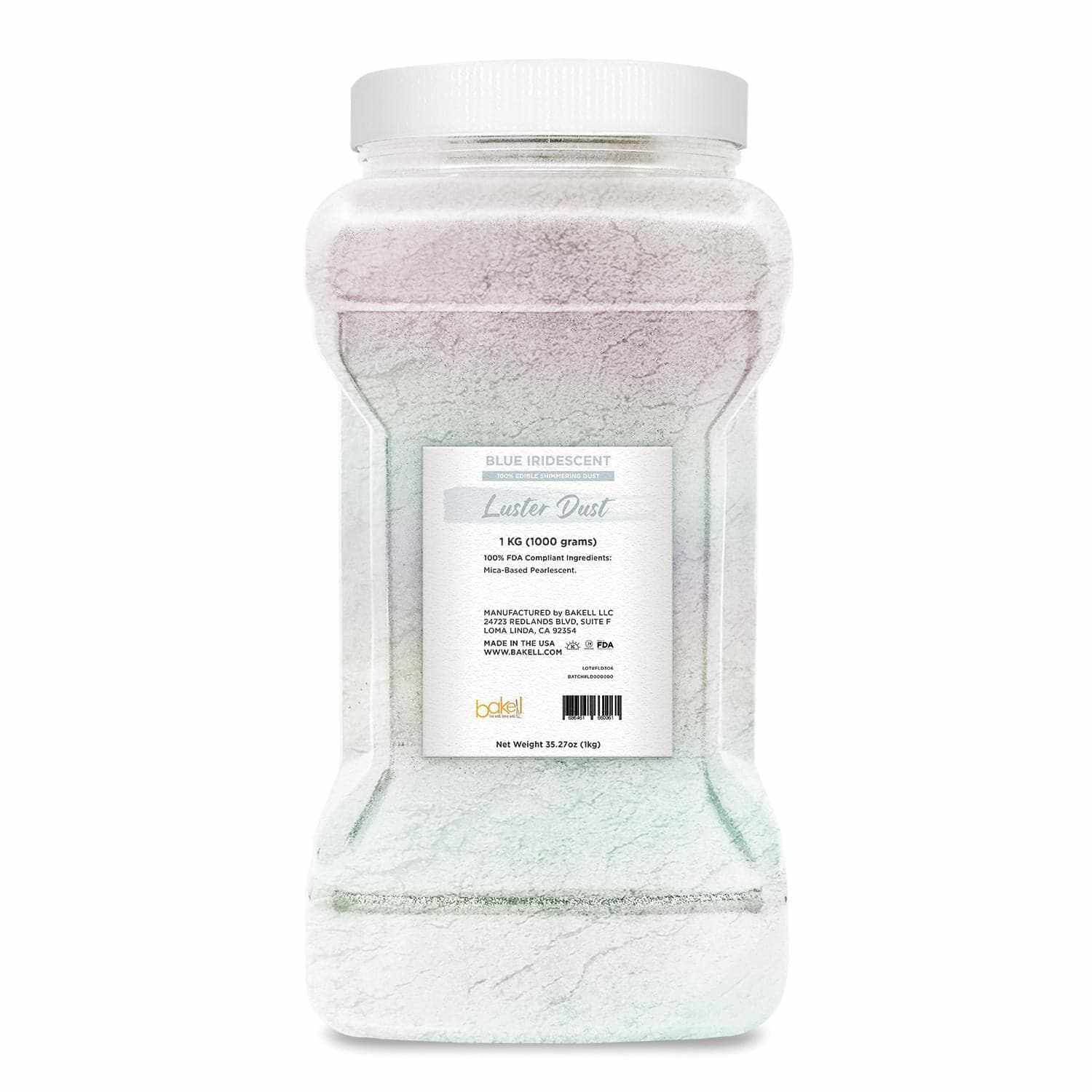 Blue Iridescent Luster Dust Pearlized  Powder | Bakell