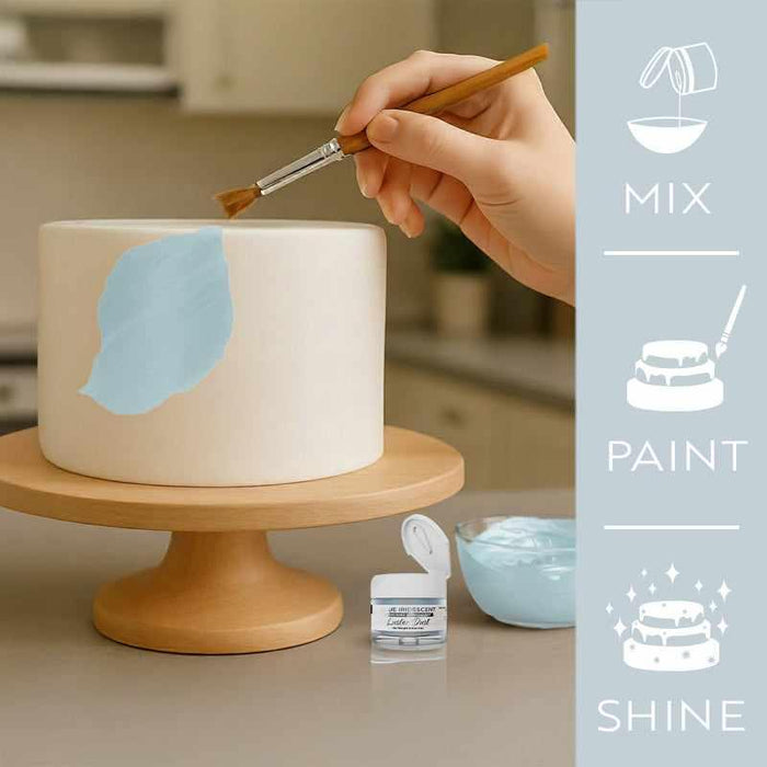 Blue Iridescent Luster Dust 4 Gram Jar-Google Feed_Luster Dust-bakell