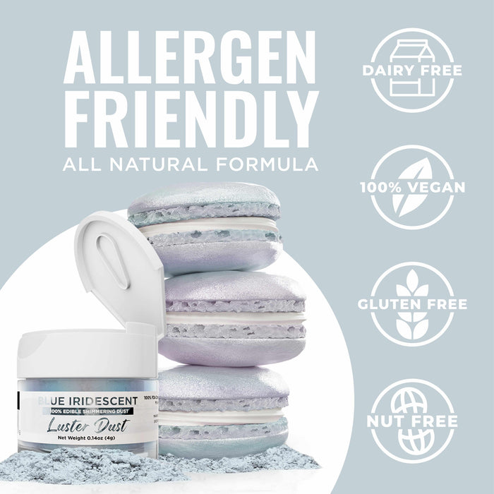 Blue Iridescent Luster Dust Private Label-Private Label_Luster Dust-bakell