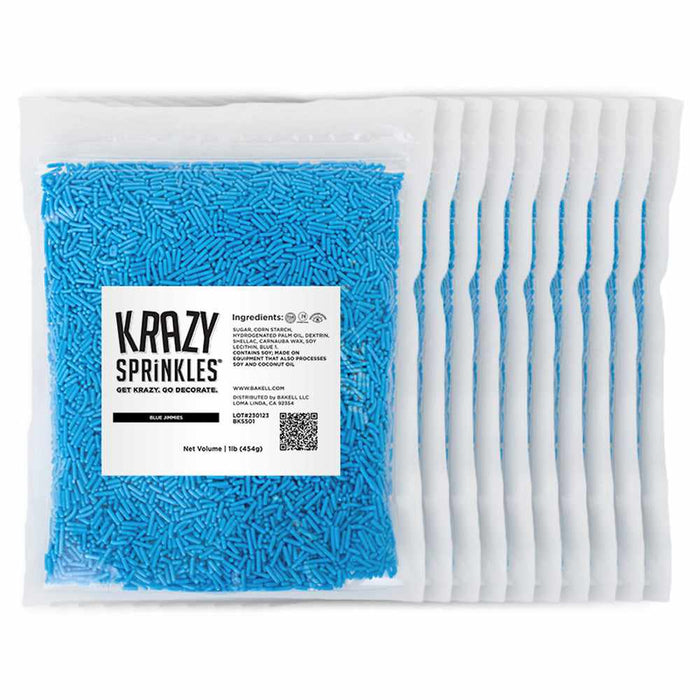 Blue Jimmies Sprinkles | Bulk Size Krazy Sprinkles | Bakell