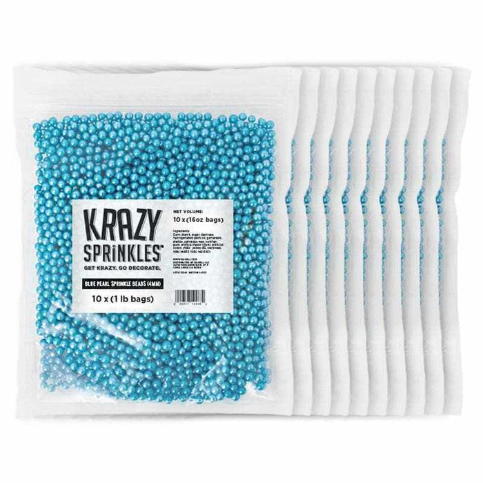 Blue Pearl 4mm Beads Krazy Sprinkles | Bakell