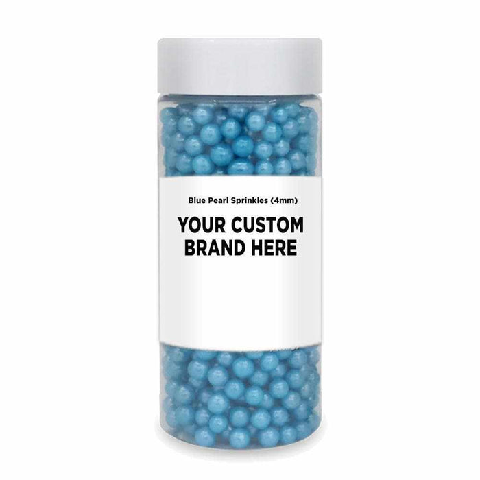 Blue Pearl 4mm Beads Sprinkles | Private Label (48 units per/case) | Bakell
