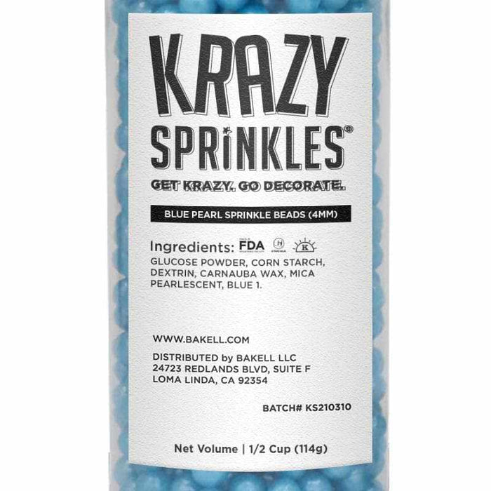 Blue Pearl 4mm Sprinkle Beads-Krazy Sprinkles_HalfCup_Google Feed-bakell