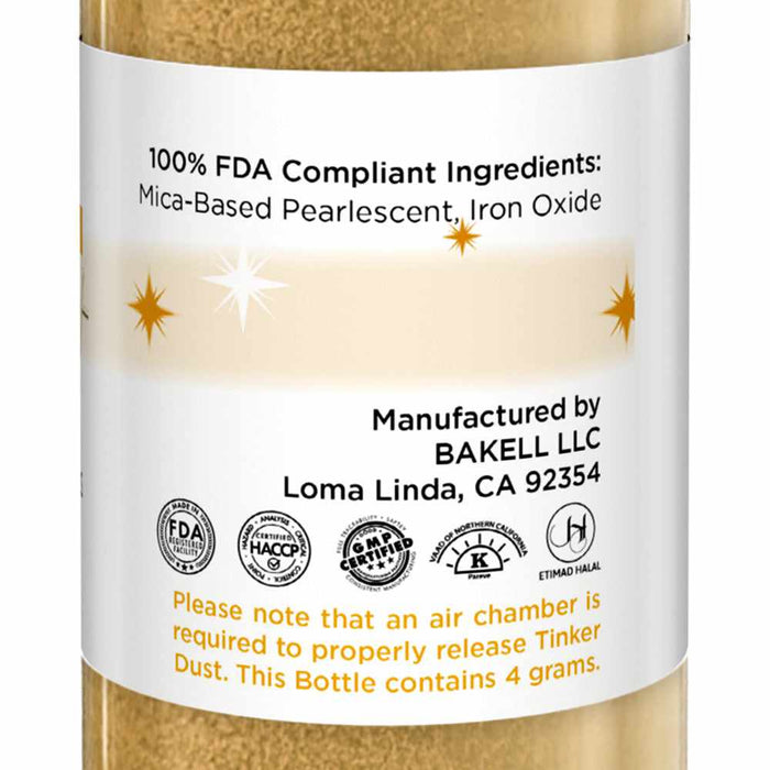 Purchase Bright Gold Tinker Dust | Available in New 4g Miniature Pump