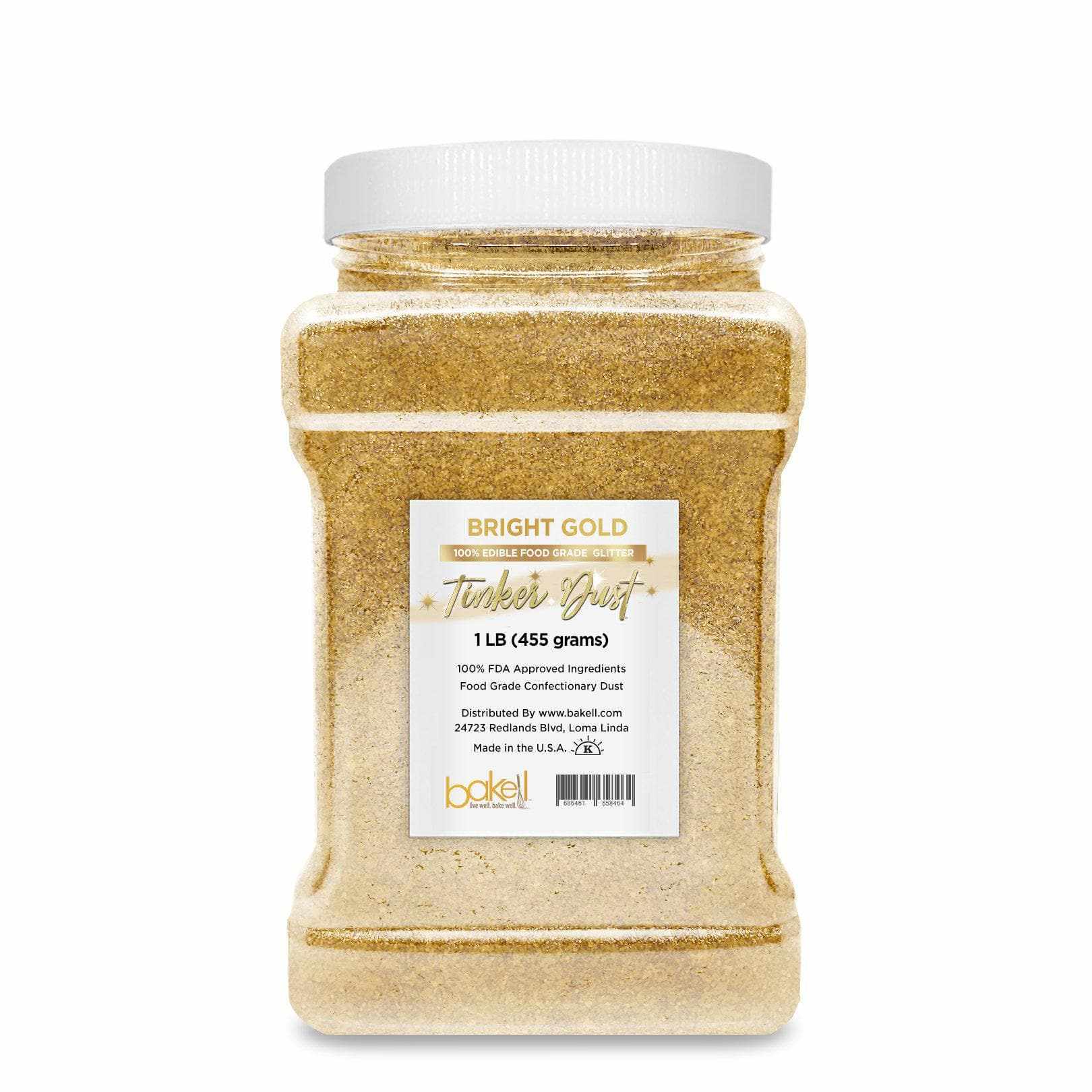 Bright Gold Edible Tinker Dust | #1 Site for 100% Edible Glitter