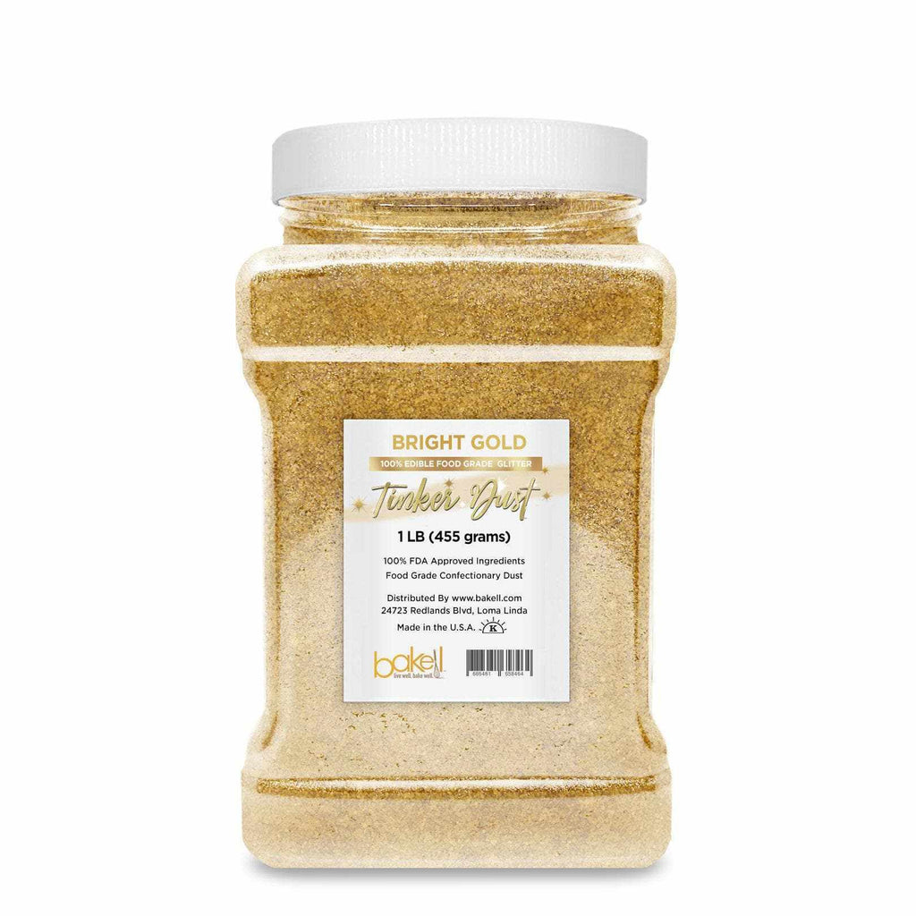 Edible Glitter Sample Pack in BRIGHT GOLD by Sprinklify, High